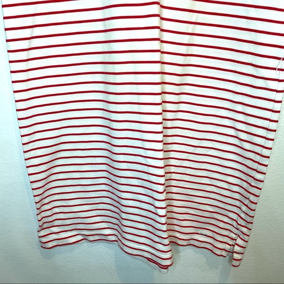TOMMY HILFIGER Red and White Striped Shift Dress - Picture 3 of 11